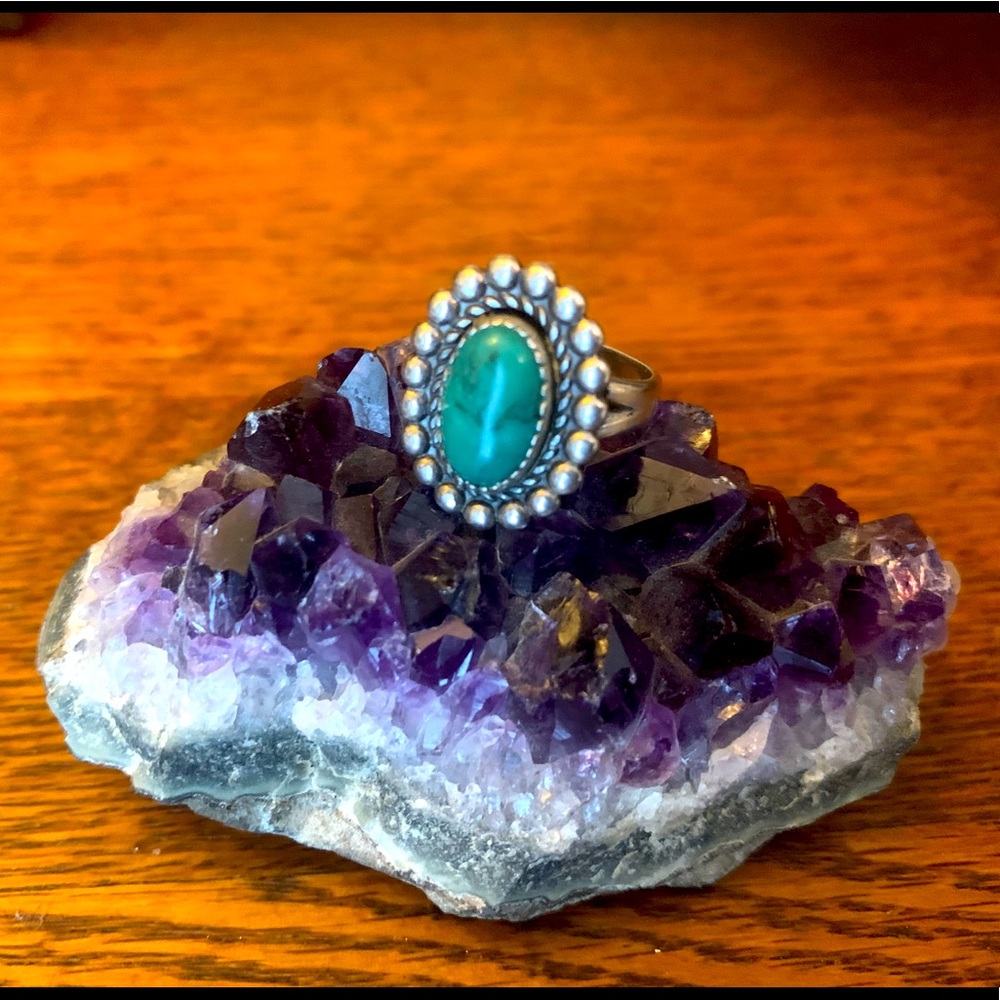 Vintage Navajo Sterling and Turquoise Ring
